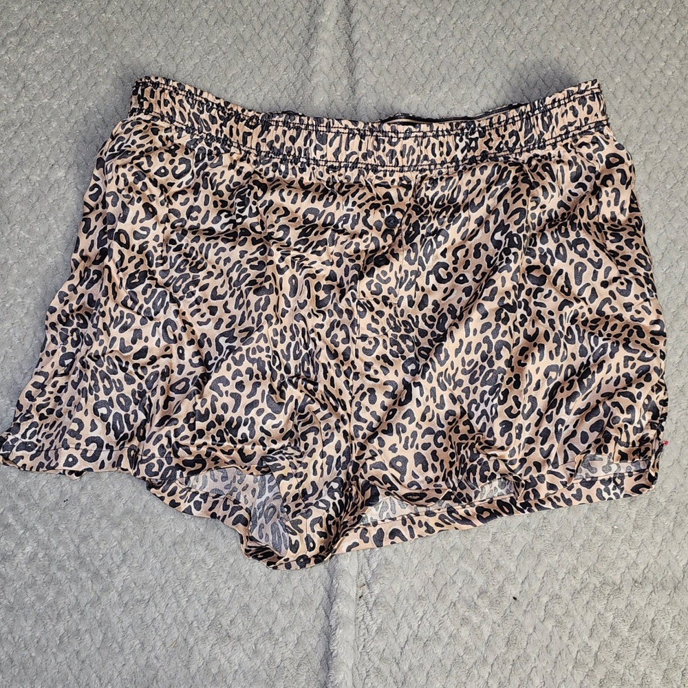 PINK Victoria's Secret Lounge/Pajama Shorts Women XS Leopard Print